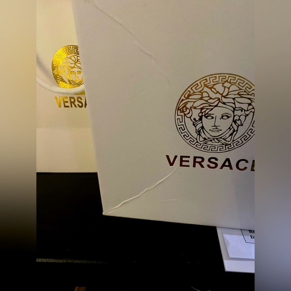 Brown Versace belt
